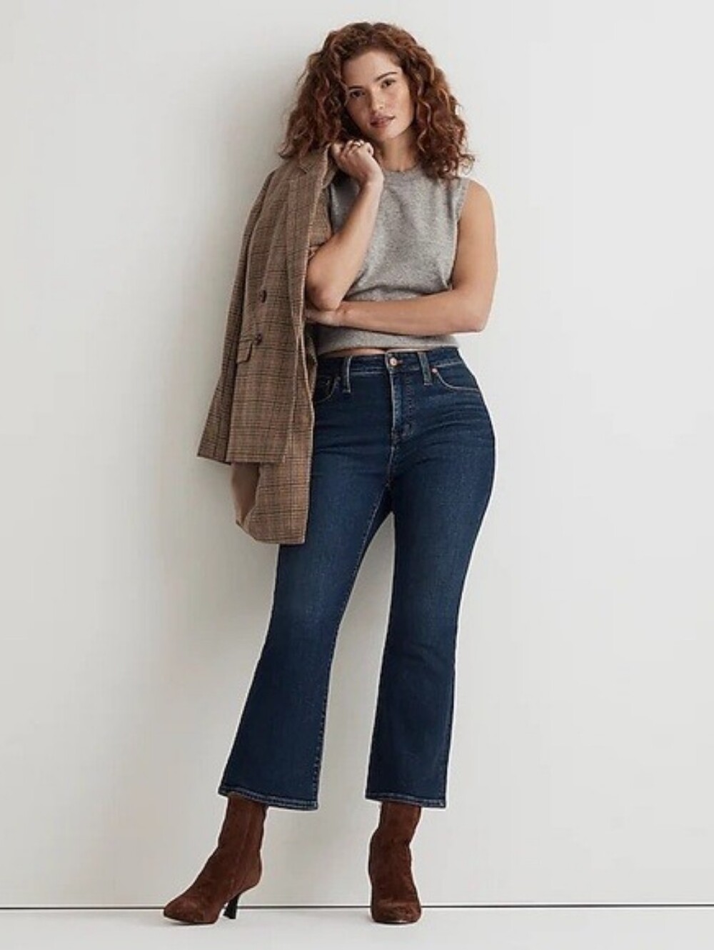 Madewell Petite Curvy Kick Out Crop Jeans - Picture 2 of 9